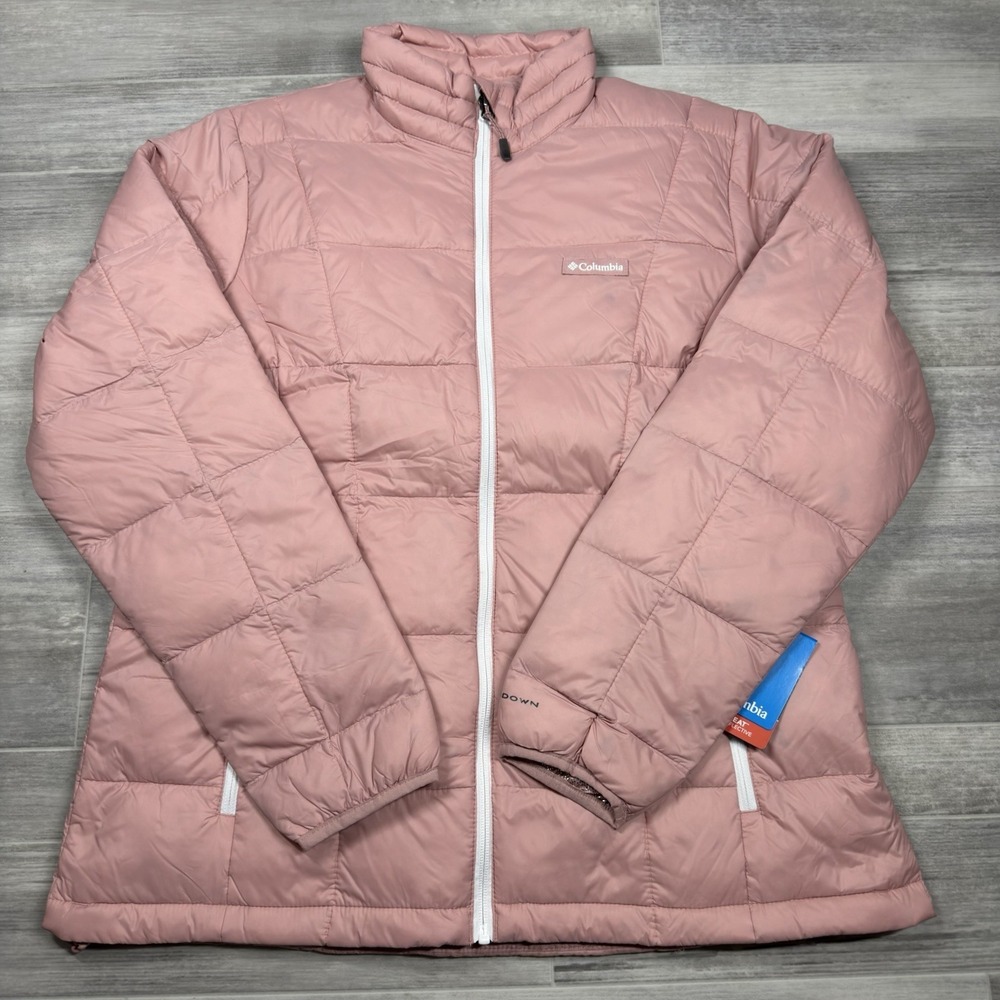 Columbia Voodoo Falls 590 TurboDown II Jacket Women's‎ Large Omni-Heat Pink NWT